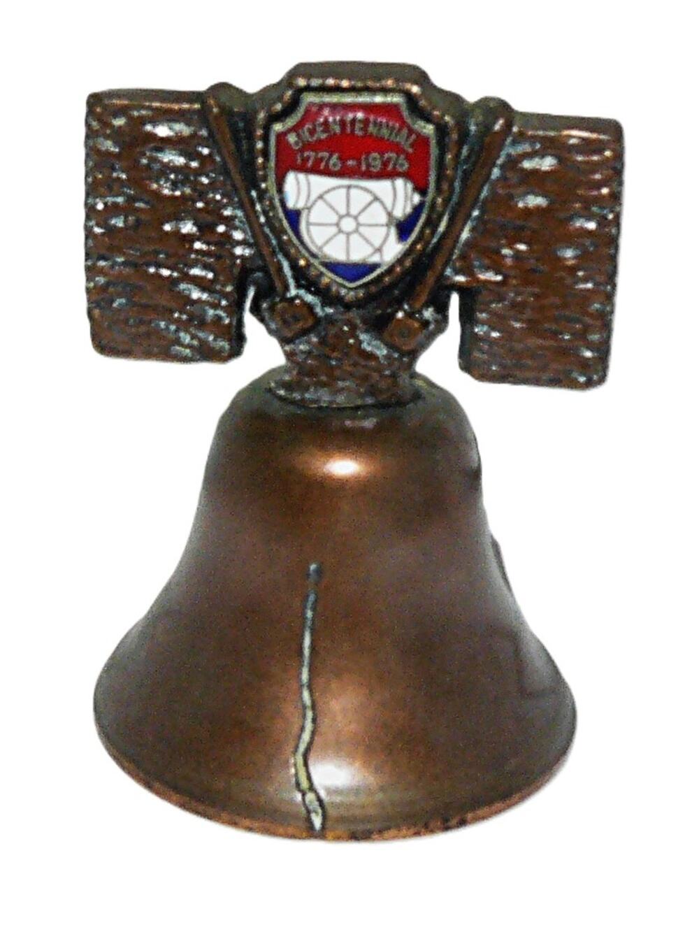 Vtg Bicentennial Liberty Bell Replica Metal Collectible 1776-1976 Commemorative